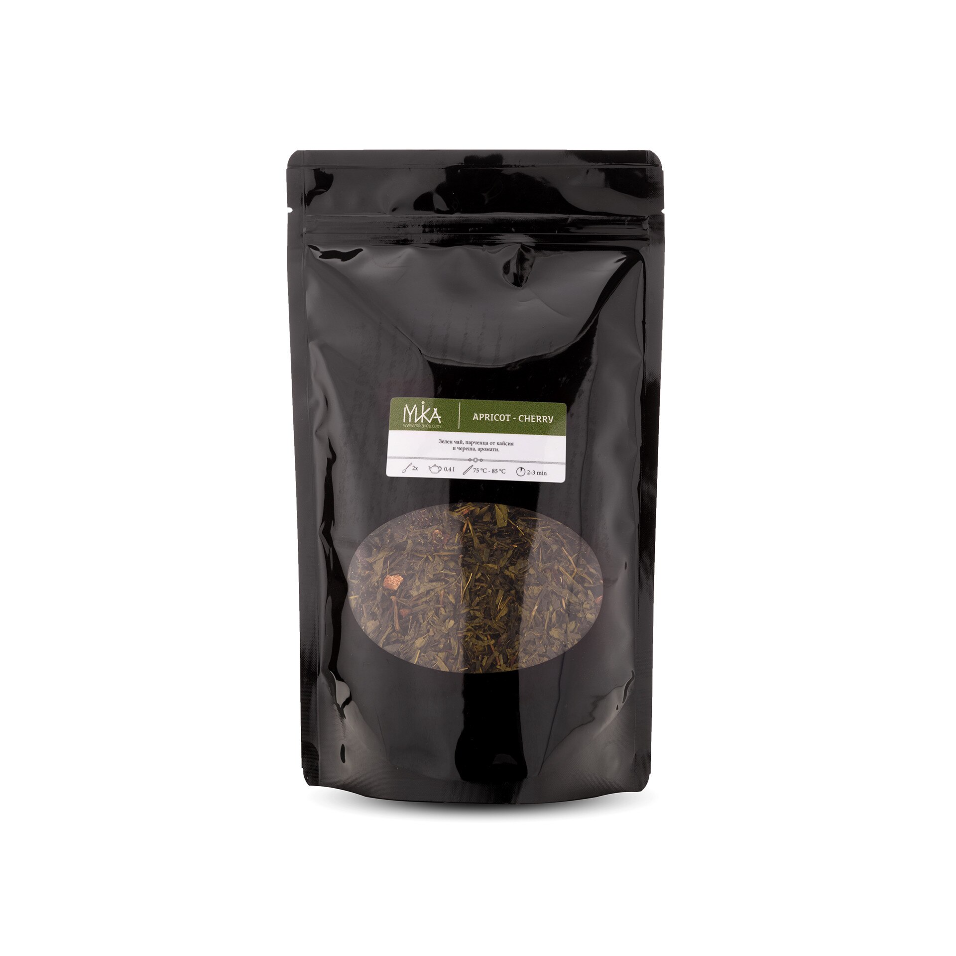 Ceai verde Mika Apricot-Cherry, 200 g