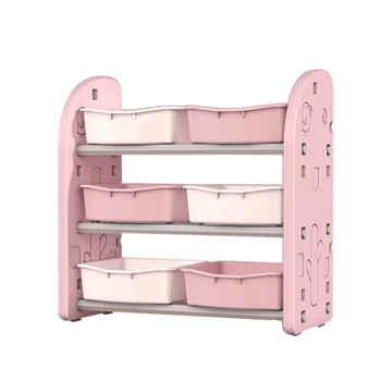 Organizator jucarii cu 6 cutii Nichiduta Birds Pink Organizator jucarii cu 6 cutii Nichiduta Birds Pink