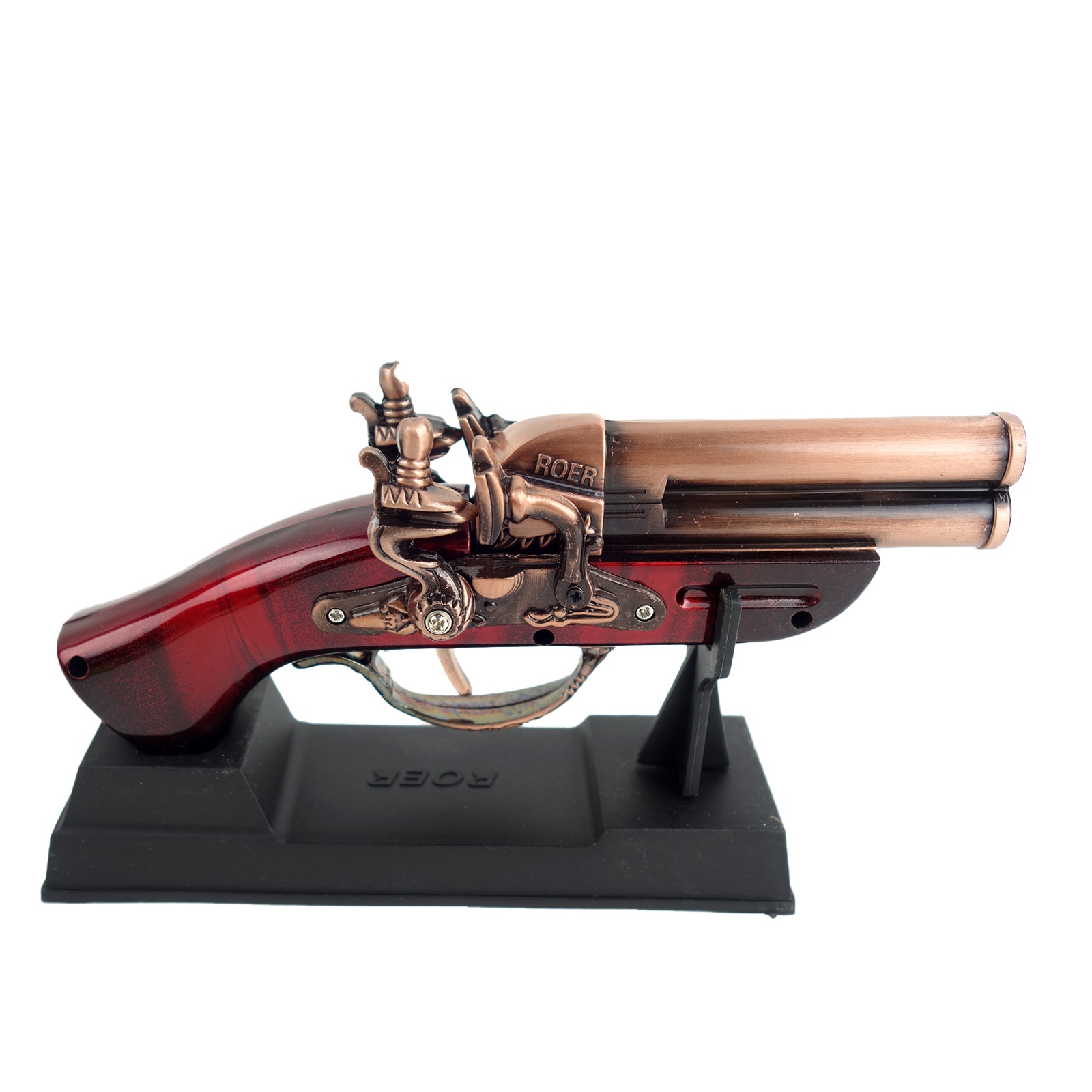 Bricheta tip pistol antic cu decoratiuni, cu suport inclus, 17 centimetri, multicolor