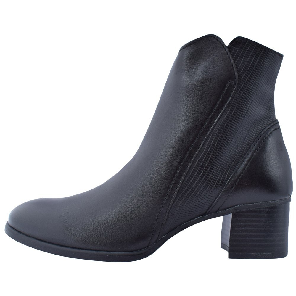 Ghete dama, din piele naturala, marca Marco Tozzi, 2-25399-35-01-P-08, negru, Negru, 41