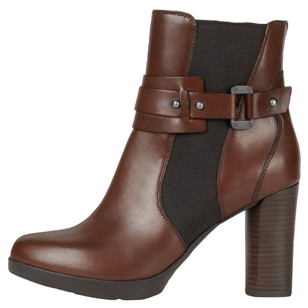 Ghete dama, din piele naturala, marca Geox, D04LMB-C0013-16-P-06, coniac, Coniac