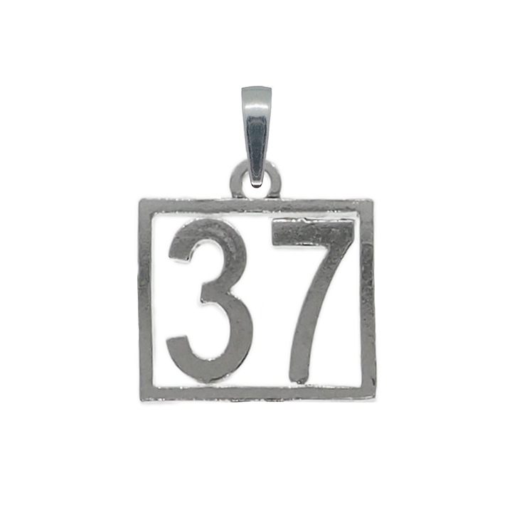 Pandantiv argint Cifra 97 numar norocos cifre aniversare 10249_7275 Dras 7361, Argintiu