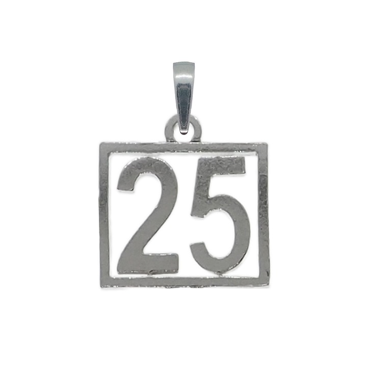 Ezüst medál Szám 25 szerencseszám évfordulós számok 10252_5275 Dras 25 ezüst