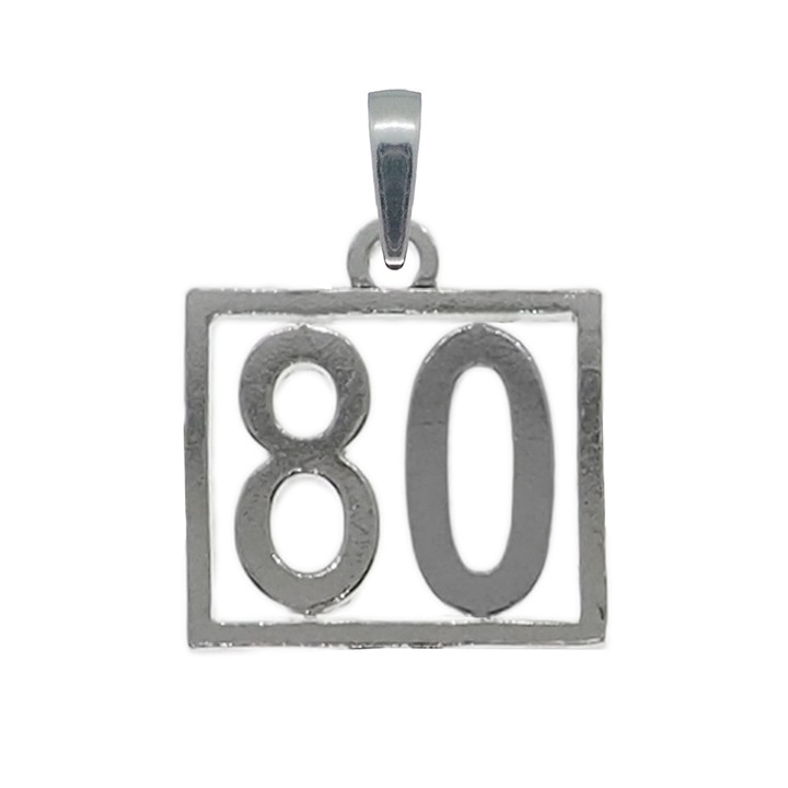 Ezust medal Szam 80 szerencseszam evfordulos szamok 10248_0275 Dras 7344, Ezüstszín