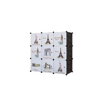 dulap modular din plastic cu schelet metalic d3253n culoare alb negru 110 x 110 x 37 cm imagen 56_0_
0