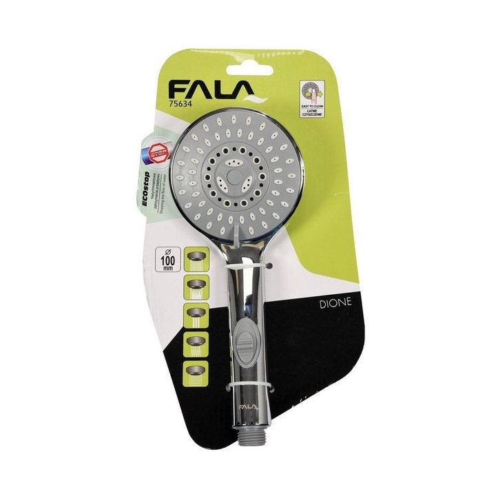 Cap de dus, 5 functii, ABS, cromat FALA 75634