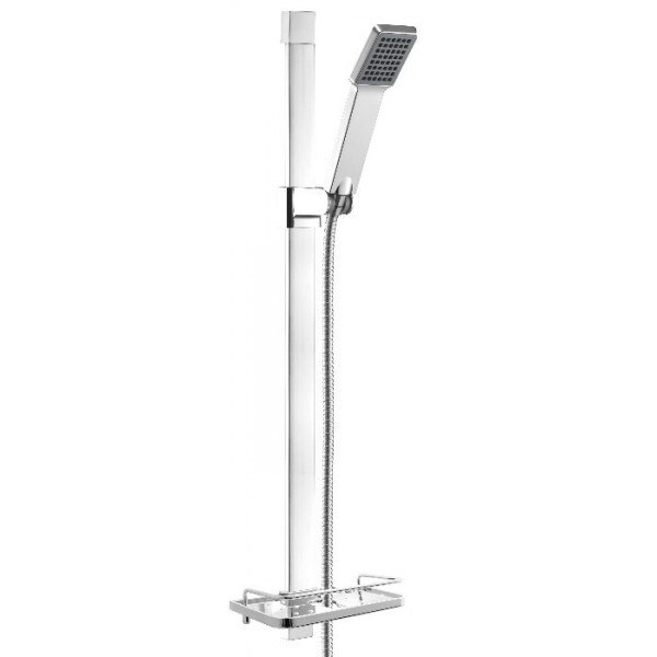 Set de dus cu para mobila, Ferro Quadro, crom