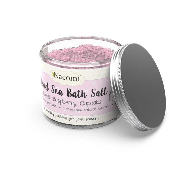 Sare de baie din Marea Moarta, prajitura dulce cu zmeura, Nacomi, 450 g