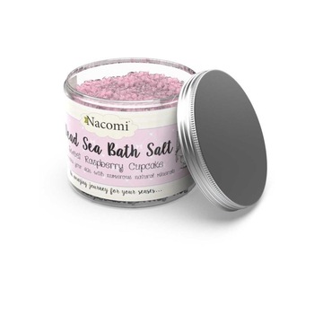 Sare de baie din Marea Moarta, prajitura dulce cu zmeura, Nacomi, 450 g Sare de baie din Marea Moarta, prajitura dulce cu zmeura, Nacomi, 450 g