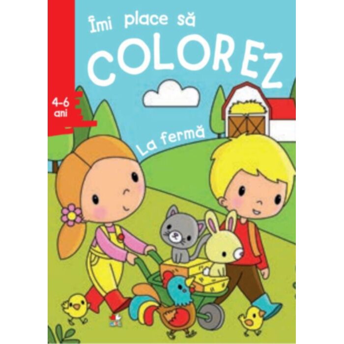 Imi place sa colorez.La ferma (4-6 ani)