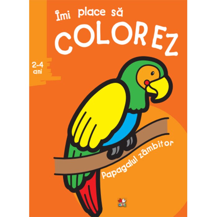 Imi place sa colore.Papagalul zambitor (2-4 ani)