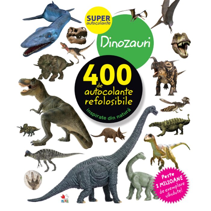Dinozauri.400 de autocolante refolosibile