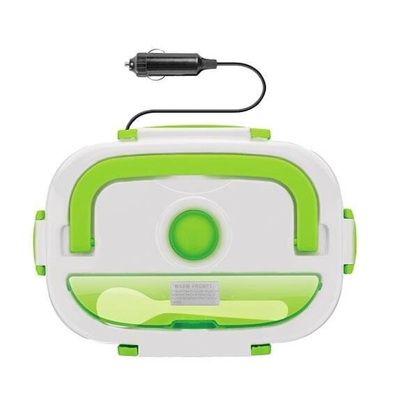 Cutie electrica pentru incalzirea pranzului JYQAN, 40W, 220x170x110 mm, Alb/Verde