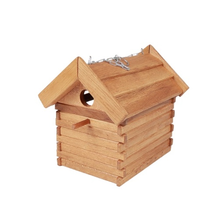 Casuta pentru pasari din lemn, 23x22x25