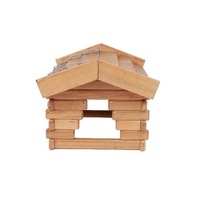 Casuta din lemn, colivie pentru pasari, 27x23x26