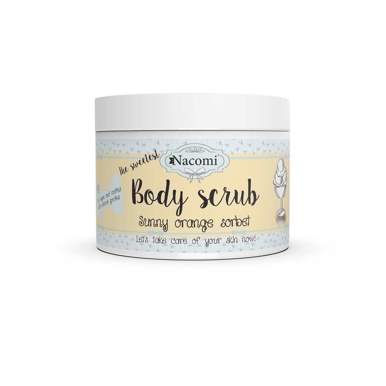 Scrub de corp sorbet de portocale, Nacomi, 200 g