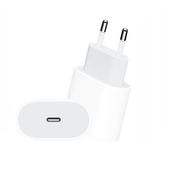 Adaptor, Apple, Pentru iPhone 14/ Plus/ Pro/ Pro Max, 20 W, USB Type-C, Alb Adaptor, Apple, Pentru iPhone 14/ Plus/ Pro/ Pro Max, 20 W, USB Type-C, Alb