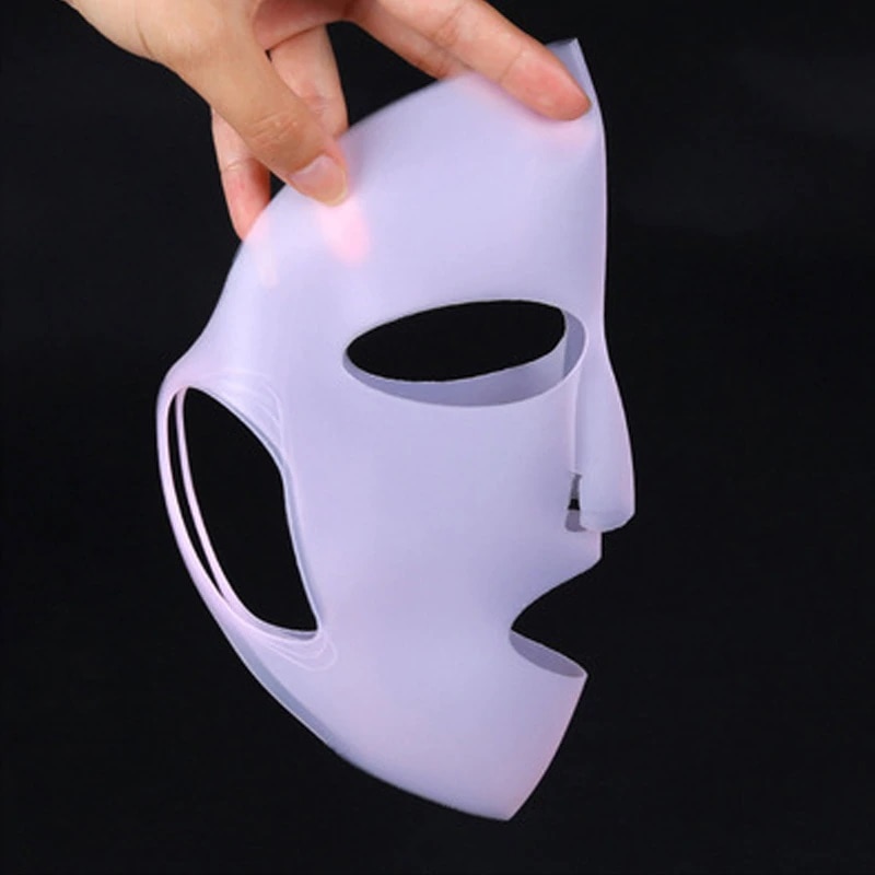 lead airport Engaged Masca faciala cosmetica din silicon, reutilizabila, de folosit peste masca  servetel sau serumuri faciale, Transparent - eMAG.ro