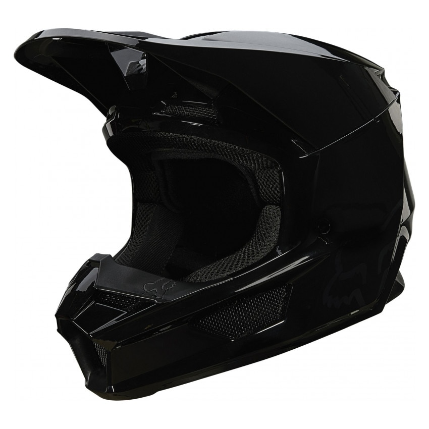 Casca FOX, V1 plaic helmet ece, Negru, XL