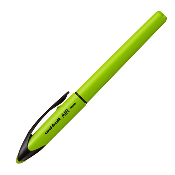 Roller 0.5mm Uni-Ball UBA-188EL-M AIR, corp verde lime/cerneala albastra Roller 0.5mm Uni-Ball UBA-188EL-M AIR, corp verde lime/cerneala albastra