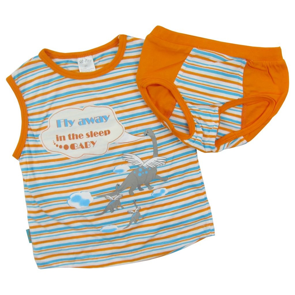 Set 2 piese S29031 Primii Pasi, Portocaliu/Albastru