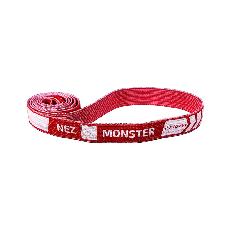 Banda NEZ XXX-Heavy - Powerband Elastic de Rezistenta din Material Textil Pentru Masa Musculara, Forta, Cross Training, Antrenament Functional, Coordonare, Mobilitate, Stretching