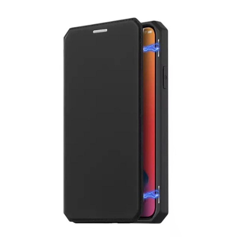 Husa protectie DuxDucis X-Skin pentru Apple iPhone 12 Pro Max, Tip Portofel, Negru