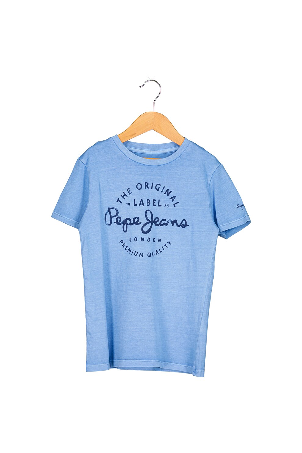 Pepe Jeans London, Tricou cu logo Kwan, Albastru