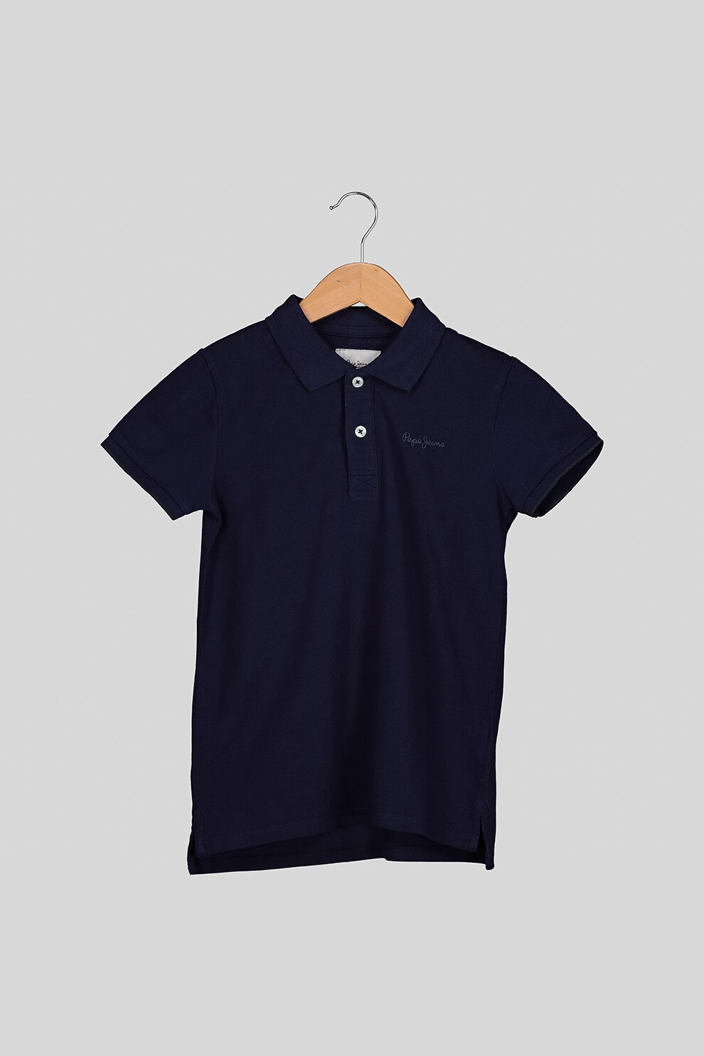 Pepe Jeans London, Tricou polo cu detaliu logo Thor, Bleumarin