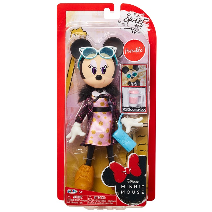 Papusa Disney - Minnie Mouse Sweet Latte, 24 cm