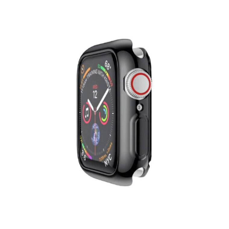 Husa protectie tip Full Body din TPU pentru Apple Watch 42mm, Black