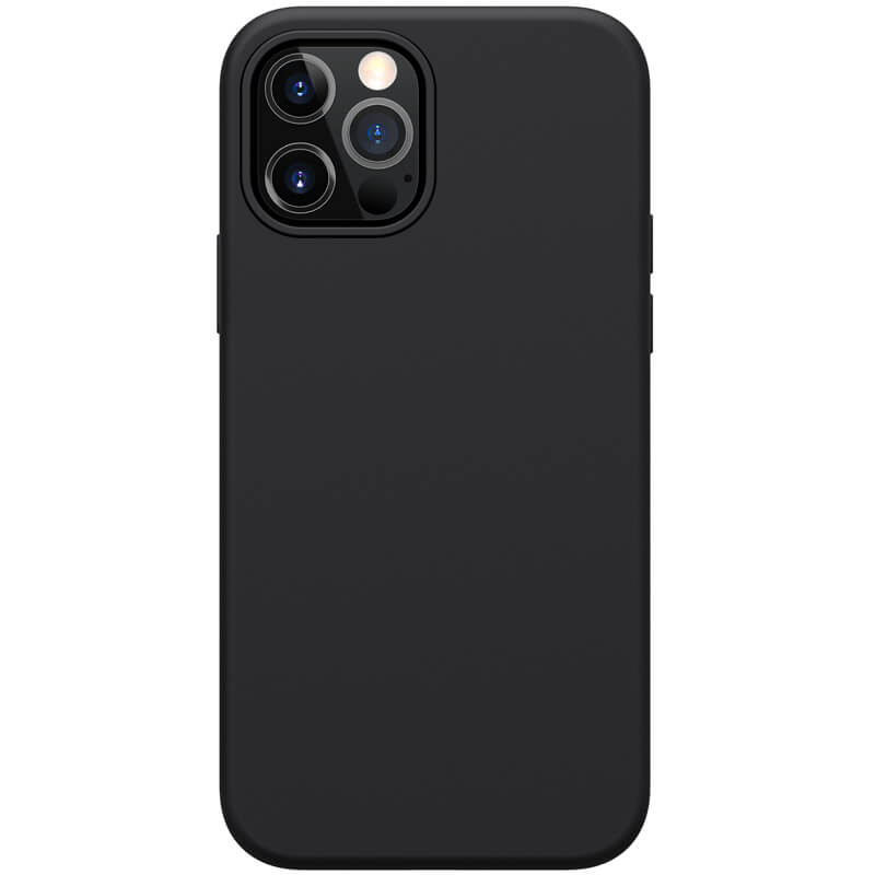 Husa silicon mat negru, si interior de microfibra pentru Apple iPhone 12 Pro(6.1) – Nillkin Flex Case Pro