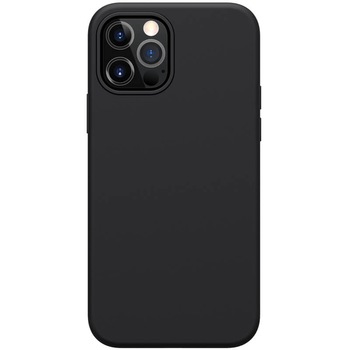 Husa silicon mat negru, si interior de microfibra pentru Apple iPhone 12 Pro(6.1) – Nillkin Flex Case Pro Husa silicon mat negru, si interior de microfibra pentru Apple iPhone 12 Pro(6.1) – Nillkin Flex Case Pro