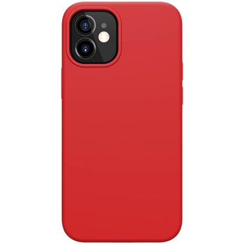 Husa silicon mat rosu, si interior de microfibra pentru Apple iPhone 12 Mini (5.4) – Nillkin Flex Case Pro Husa silicon mat rosu, si interior de microfibra pentru Apple iPhone 12 Mini (5.4) – Nillkin Flex Case Pro