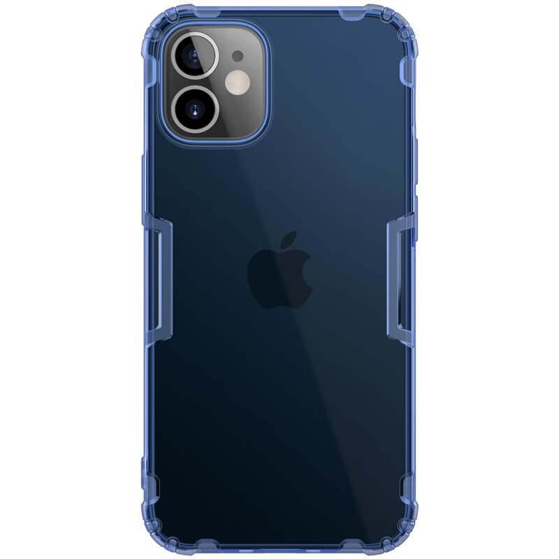 Huse din silicon Nillkin albastru, pentru iPhone 12