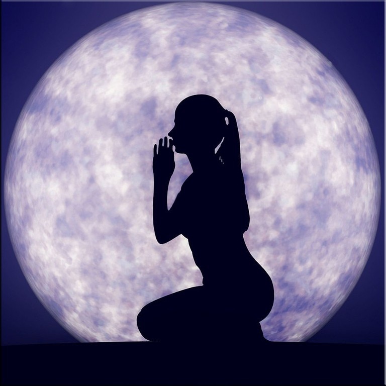 Tablou DualView Startonight Yoga, luminos in intuneric, 30 x 30 cm