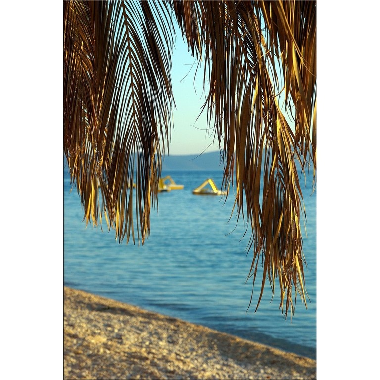 Tablou DualView Startonight Palmier pe plaja, luminos in intuneric, 80 x 120 cm