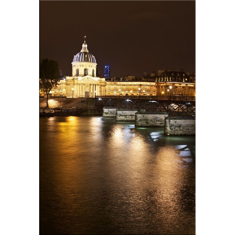 Tablou DualView Startonight Paris - Institutul francez, luminos in intuneric, 60 x 90 cm
