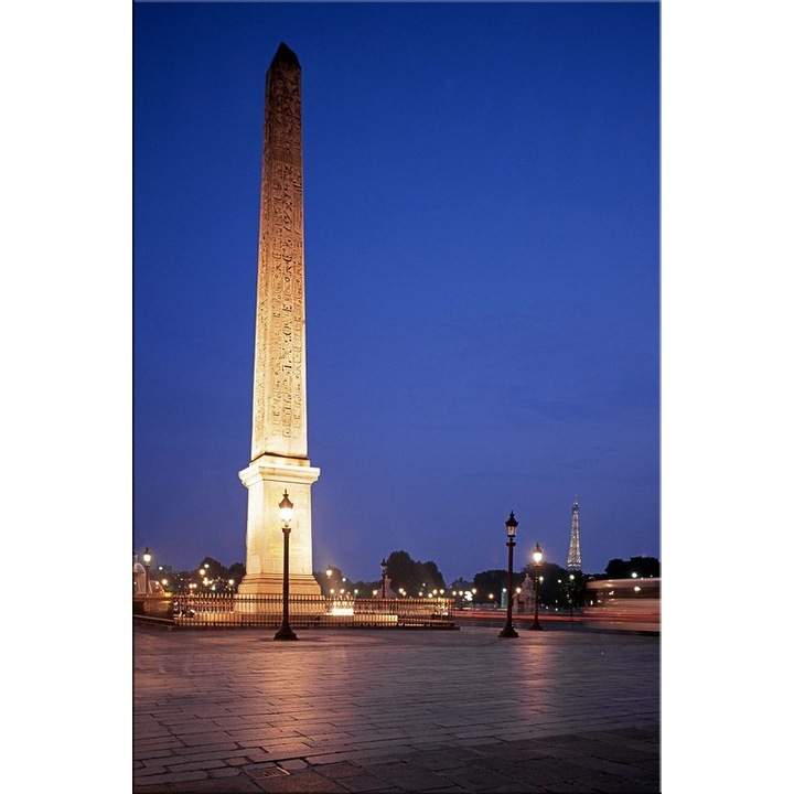 Картина Startonight DualView, Париж, Обелиск, Свети в тъмното, 60 х 90 см