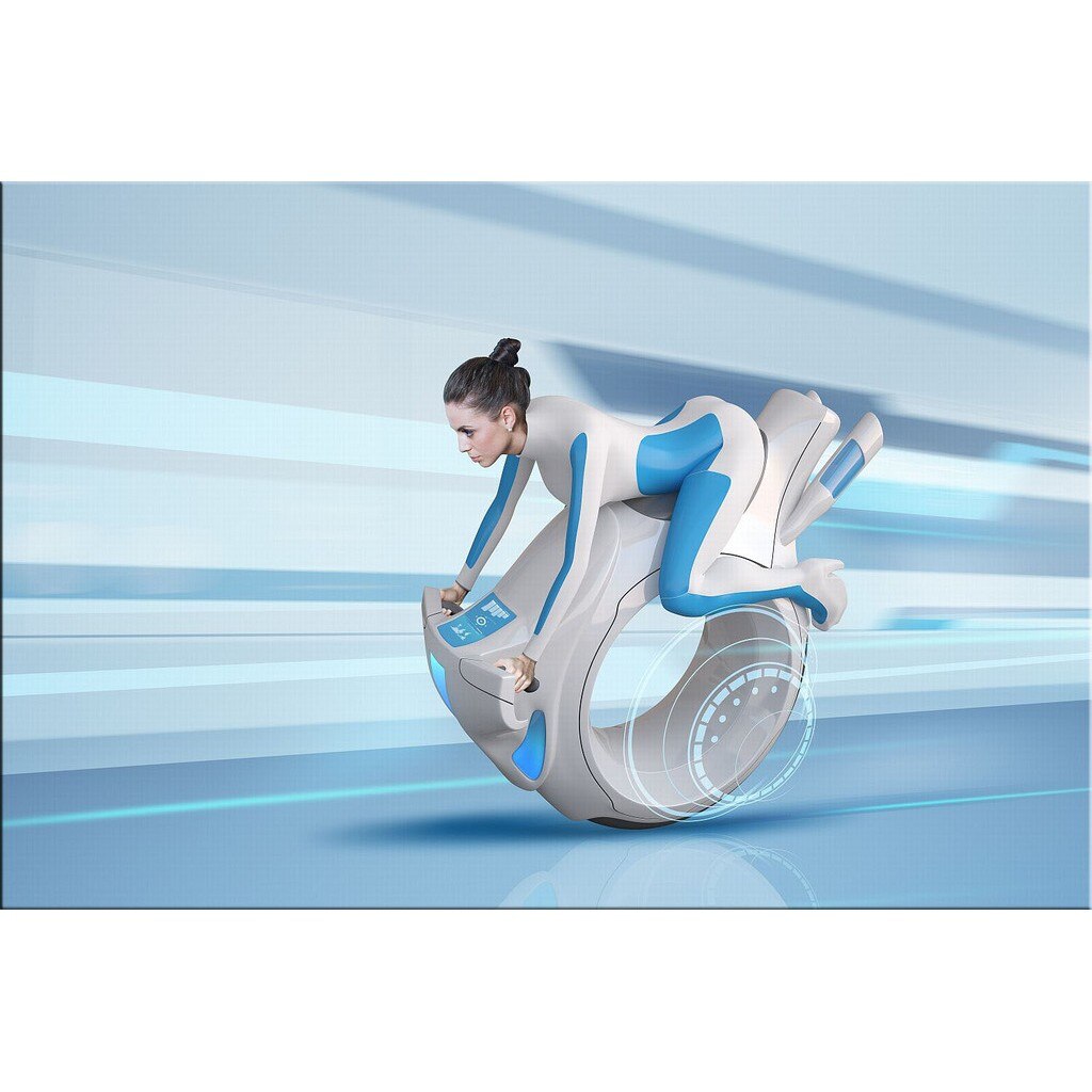 Tablou DualView Startonight Motocicleta din viitor, luminos in intuneric, 80 x 120 cm