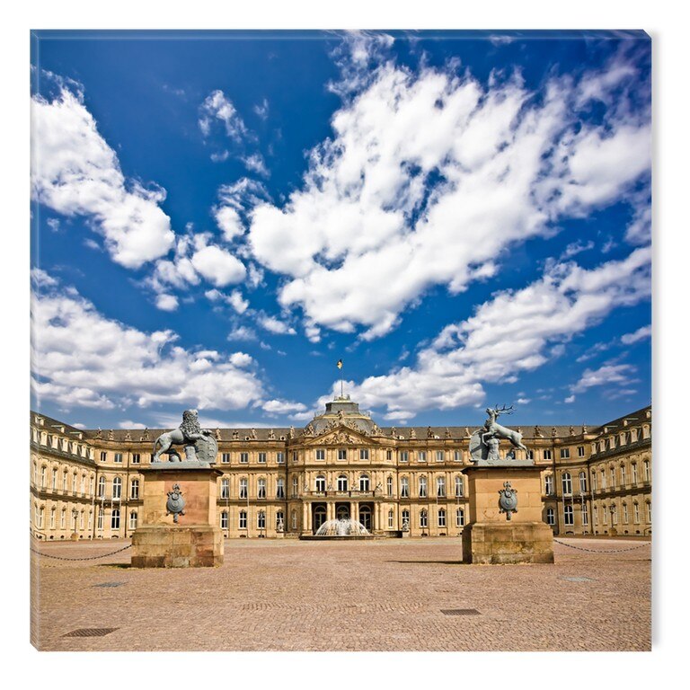 Tablou DualView Startonight Stuttgart - Schlossplatz, luminos in intuneric, 30 x 30 cm