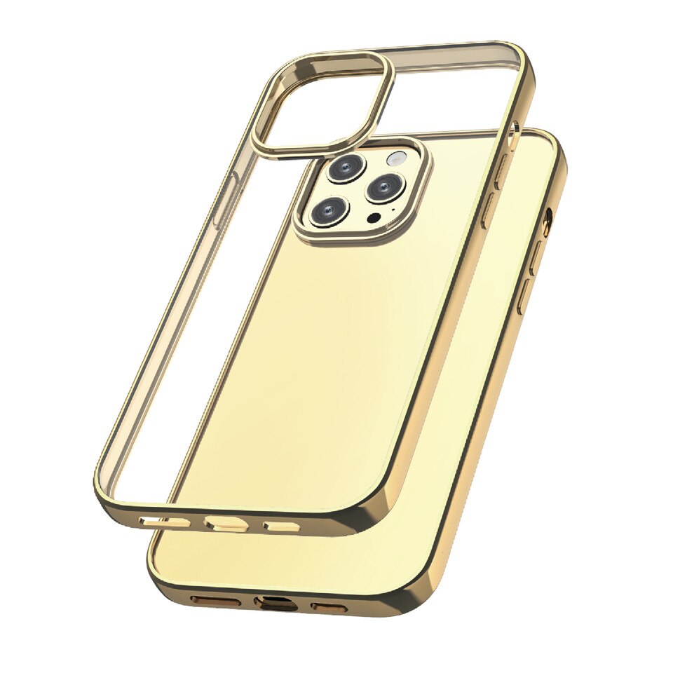 Capac Protectie Spate Cellara Colectia Electro Pentru iPhone 12/12 Pro- Auriu