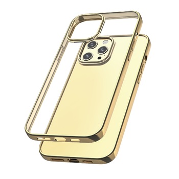 Capac Protectie Spate Cellara Colectia Electro Pentru iPhone 12/12 Pro- Auriu Capac Protectie Spate Cellara Colectia Electro Pentru iPhone 12/12 Pro- Auriu
