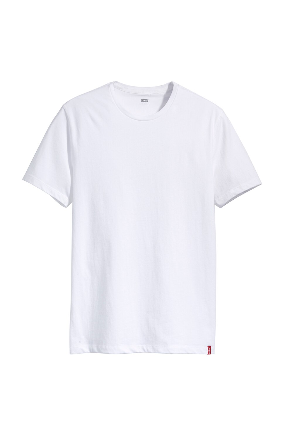 Levi's, Set de tricouri slim fit din bumbac - 2 piese, Alb