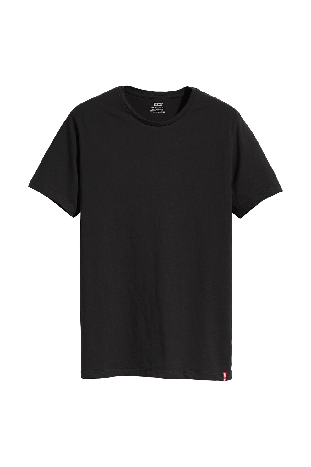 Levi's, Set de tricouri slim fit din bumbac - 2 piese, Negru