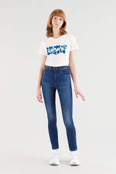 Levi's, Blugi skinny cu talie inalta 721™, Albastru inchis Levi's, Blugi skinny cu talie inalta 721™, Albastru inchis
