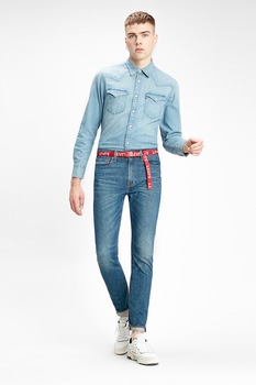 Levi's, Camasa de denim cu buzunare pe piept Barstow, Albastru Levi's, Camasa de denim cu buzunare pe piept Barstow, Albastru