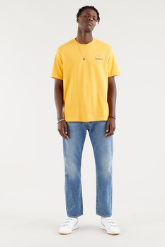 Levi's, Tricou relaxed fit de bumbac, Galben sofran/Albastru Levi's, Tricou relaxed fit de bumbac, Galben sofran/Albastru