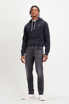 Levi's, Blugi conici din amestec de lyocell 502™, Negru stins, W30-L32 Levi's, Blugi conici din amestec de lyocell 502™, Negru stins, W30-L32