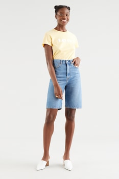 Levi's, Tricou regular fit din bumbac, Gaben pai/Alb Levi's, Tricou regular fit din bumbac, Gaben pai/Alb